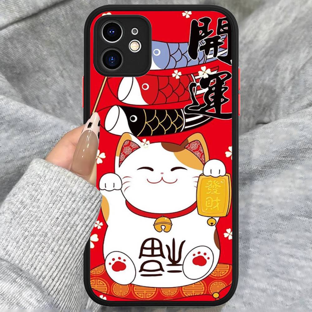 Maneki Neko Lucky Money Cat Matte Protective Case For IPhone 16 15 14 13 12 11 Pro Max X XS MAX Protection Case iphone 13
Maneki Neko Lucky Money Cat Matte Protective Case For IPhone 16 15 14 13 12 11 Pro Max X XS MAX Protection Case iphone 13