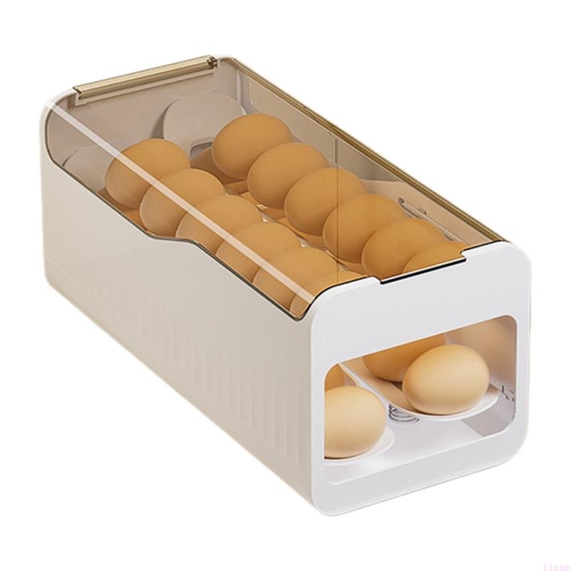 Practical Plastic Eggs Box Auto Rolling Eggs Dispenser For Refrigerator
Practical Plastic Eggs Box Auto Rolling Eggs Dispenser For Refrigerator