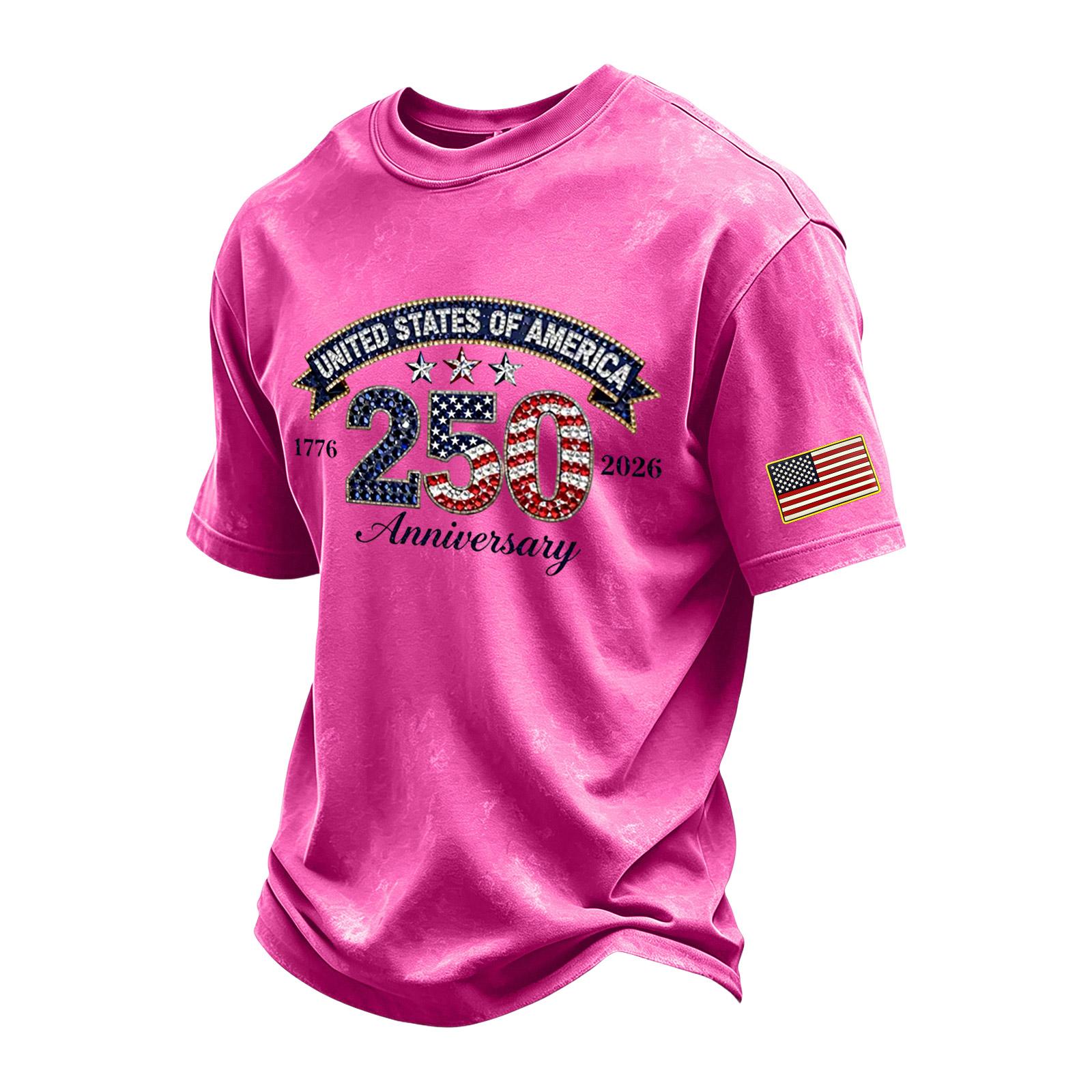 Men s Vintage Washed Crew Neck Short Sleeve T Shirt with Anniversary Print and Sleeve Patch for Casual Wear XXXXXL
Men s Vintage Washed Crew Neck Short Sleeve T Shirt with Anniversary Print and Sleeve Patch for Casual Wear XXXXXL