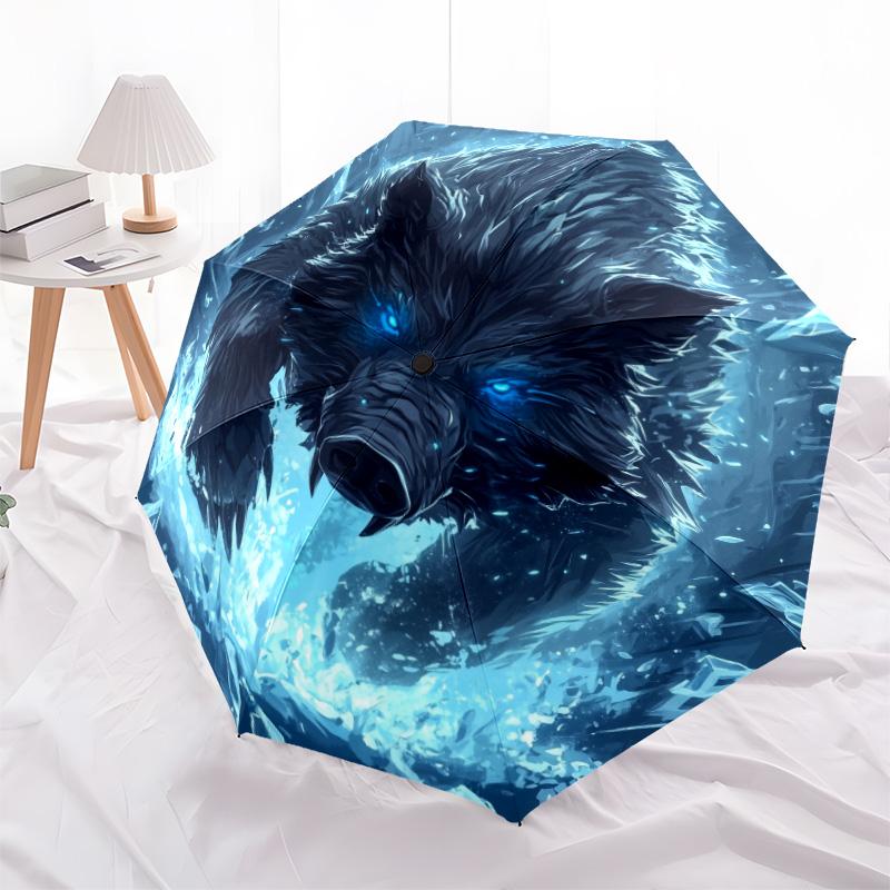 Wild Boar pattern, automatic folding umbrella, portable and foldable design, 8 ribs, a Christmas or birthday gift.
Wild Boar pattern, automatic folding umbrella, portable and foldable design, 8 ribs, a Christmas or birthday gift.