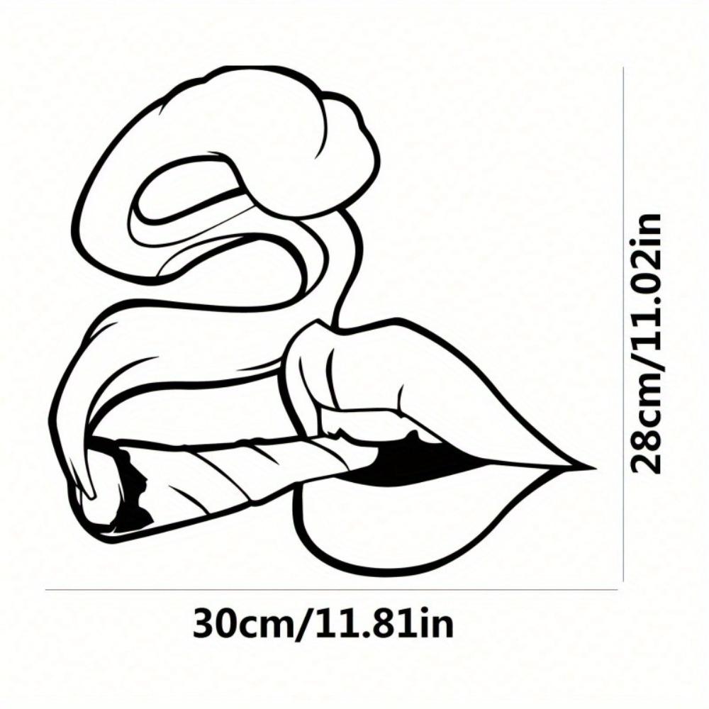 Sexy Lips Cigarette Metal Wall Art Abstract Line Decor Rustproof Modern Home Gift TY7264 чорний
Sexy Lips Cigarette Metal Wall Art Abstract Line Decor Rustproof Modern Home Gift TY7264 чорний