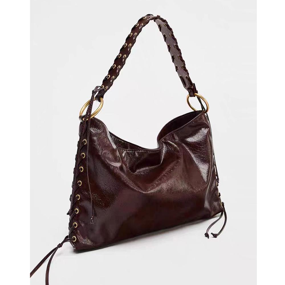 Fashion Woven Strap Shoulder Bag Soft PU Leather Women Handbags Shopper Tote Bags for Women Bag Commuting Purses
Fashion Woven Strap Shoulder Bag Soft PU Leather Women Handbags Shopper Tote Bags for Women Bag Commuting Purses