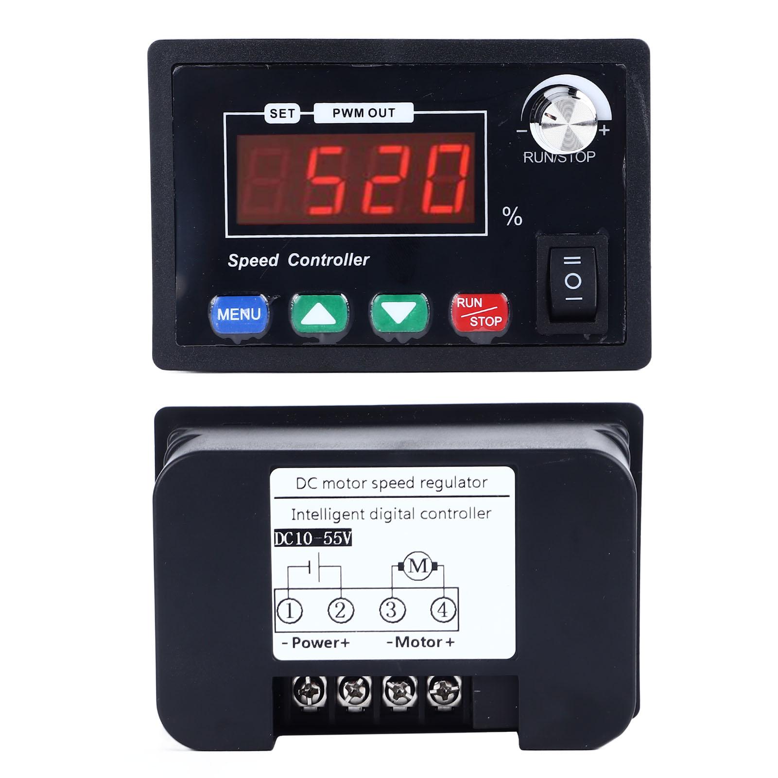 DC Motor Speed Controller 40A Digital Display CW CCW Reversible Motor Speed Regulator DC10‑55V
DC Motor Speed Controller 40A Digital Display CW CCW Reversible Motor Speed Regulator DC10‑55V