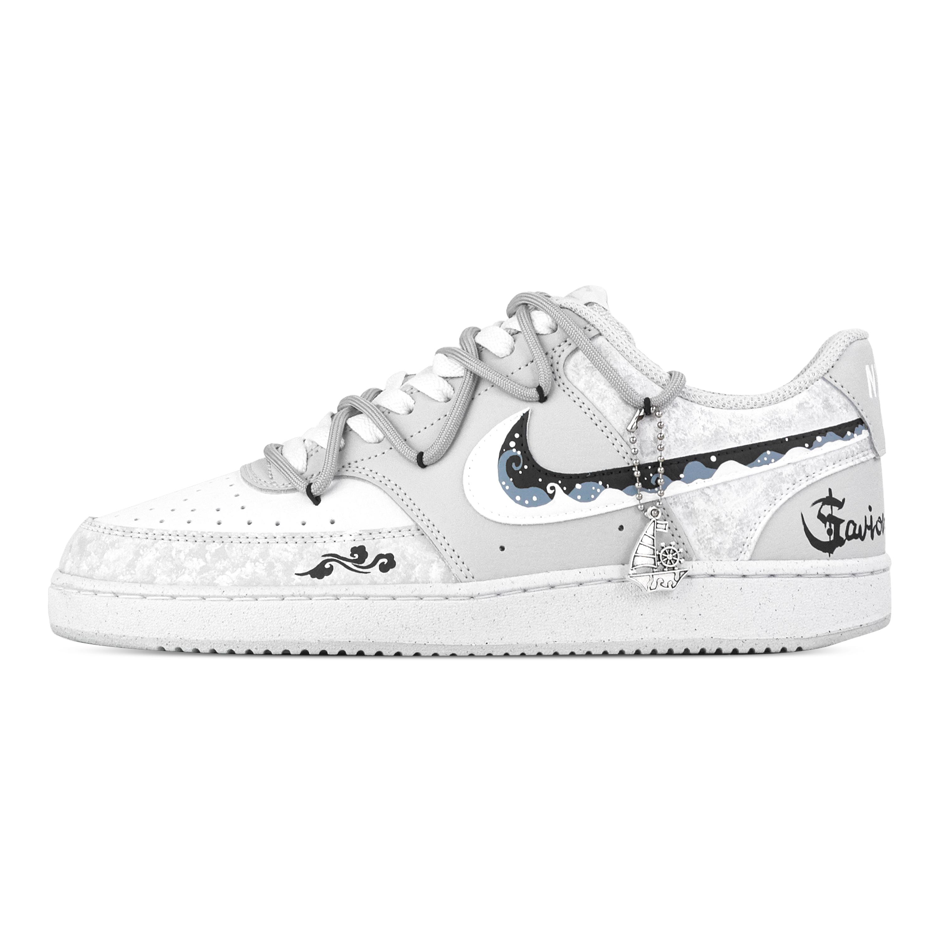 Nike Court Vision Redeemer Abrasion Resistant Low top Skateboard Shoes Men s White Gray HM9862-002(Team773-) 40
Nike Court Vision Redeemer Abrasion Resistant Low top Skateboard Shoes Men s White Gray HM9862-002(Team773-) 40