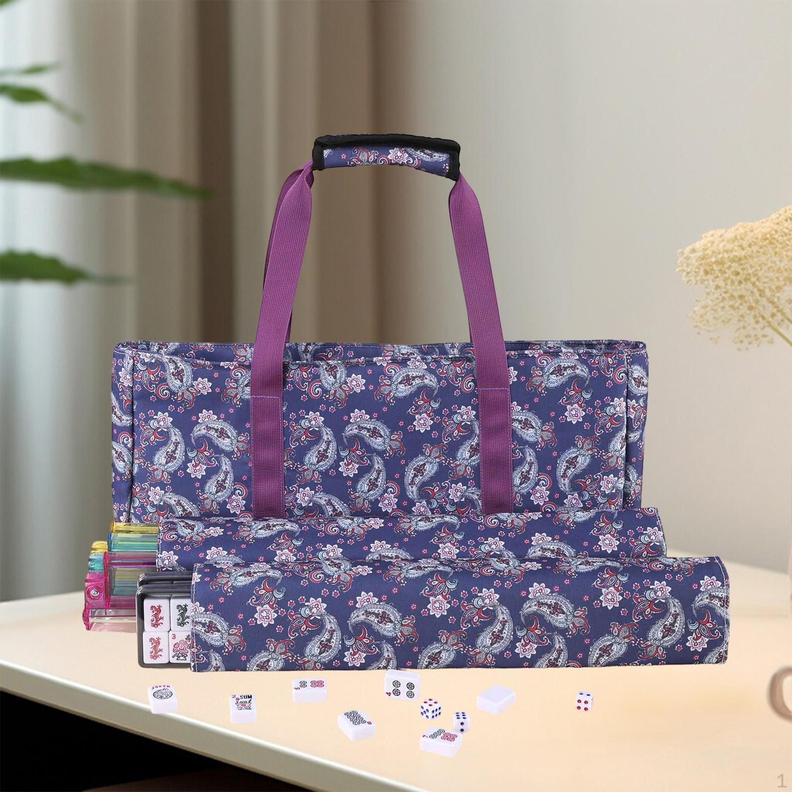 Mahjong Bag Accessory Organizer Carrying Zipper Storage Made of Polyester with Padded фиолетовый
Mahjong Bag Accessory Organizer Carrying Zipper Storage Made of Polyester with Padded фиолетовый