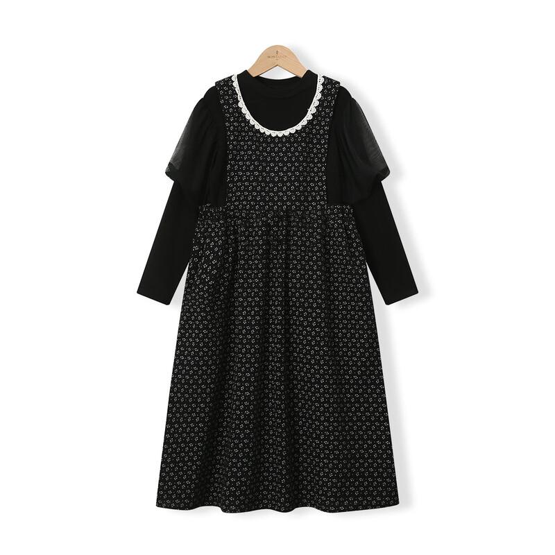 Girls Retro Plaid Peter Pan Collar Shirt & Floral Jumper Dress Set 140
Girls Retro Plaid Peter Pan Collar Shirt & Floral Jumper Dress Set 140