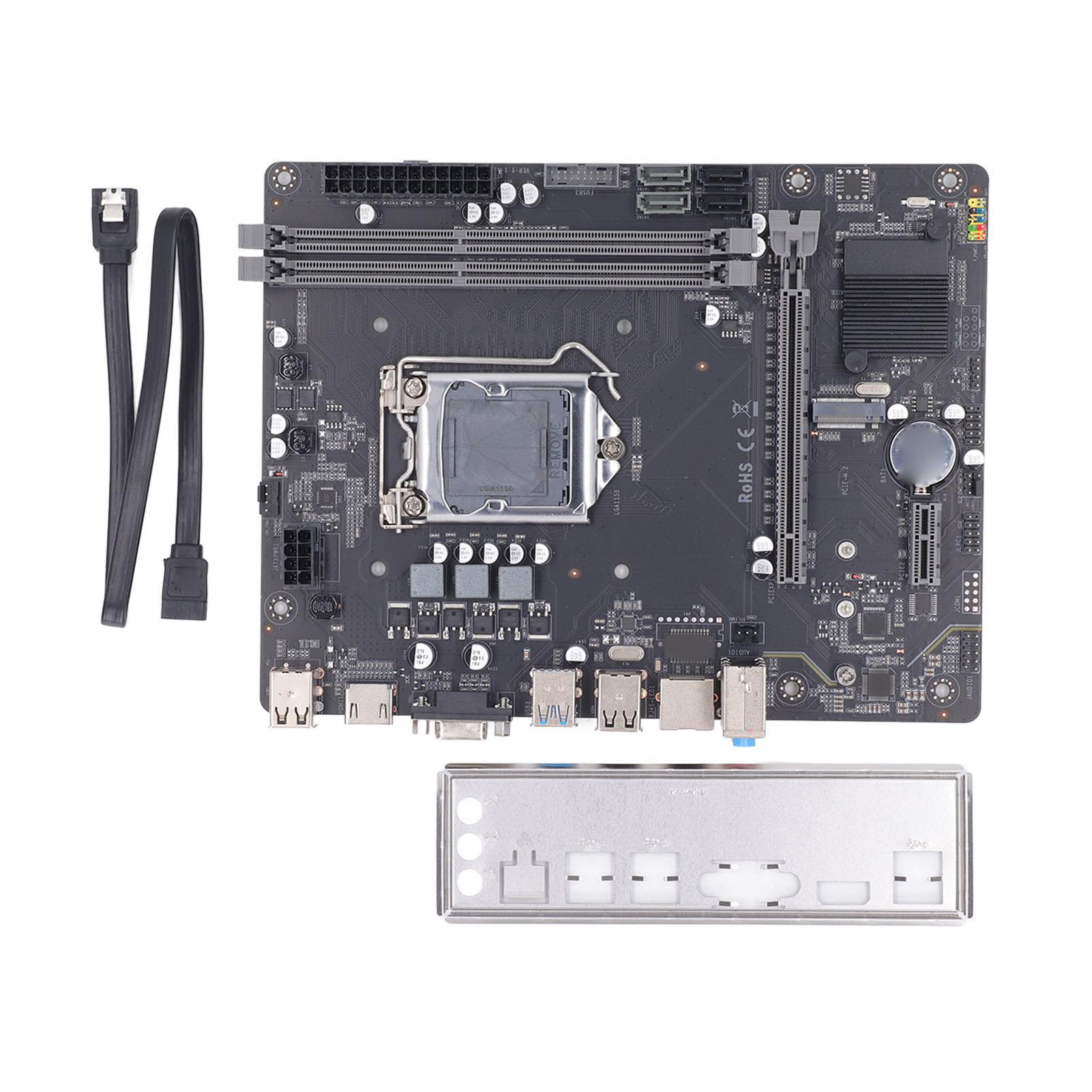 H81M Материнська плата комп’ютера LGA1150 ЦП Двоканальна пам’ять DDR3 USB3.0 SATA M.2 Ігрова материнська плата
H81M Материнська плата комп’ютера LGA1150 ЦП Двоканальна пам’ять DDR3 USB3.0 SATA M.2 Ігрова материнська плата