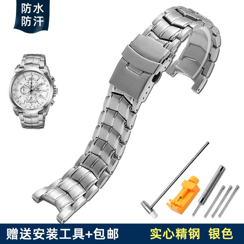 Rubber watch strap Solid Stainless Steel Watch band For CASIO Edifice EF-524 EF-524D/524SP Watch Strap Bracelet Men Watchband EF-524 срібний
Rubber watch strap Solid Stainless Steel Watch band For CASIO Edifice EF-524 EF-524D/524SP Watch Strap Bracelet Men Watchband EF-524 срібний