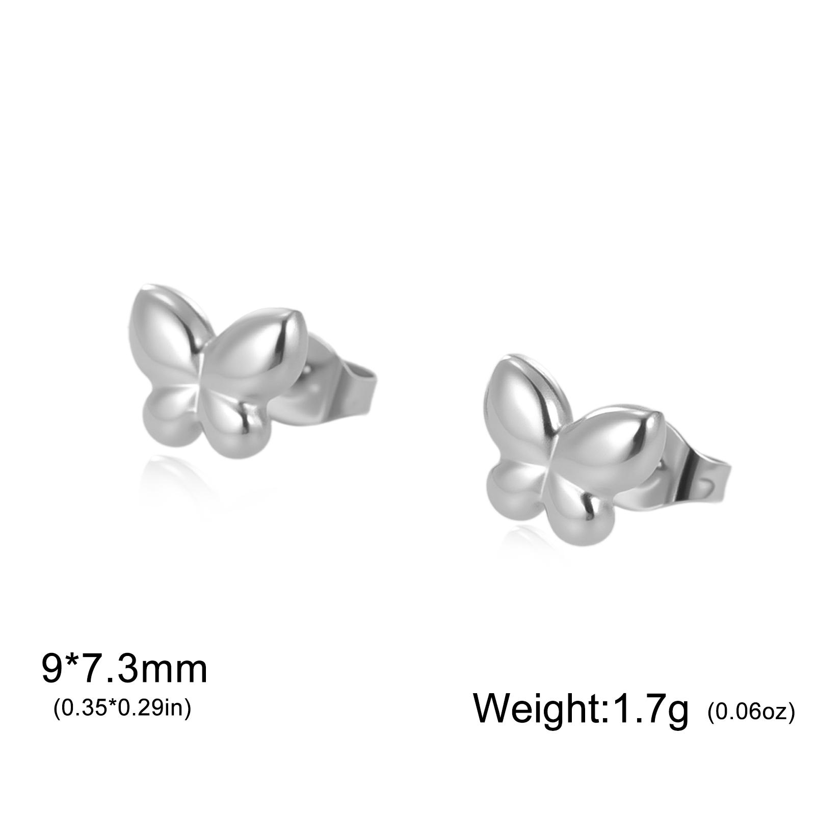 Teamer Mini Glossy Butterfly Stud Earrings Women Girls Gold Color Stainless Steel Cute Animal Jewelry Wholesale Birthday Gift
Teamer Mini Glossy Butterfly Stud Earrings Women Girls Gold Color Stainless Steel Cute Animal Jewelry Wholesale Birthday Gift