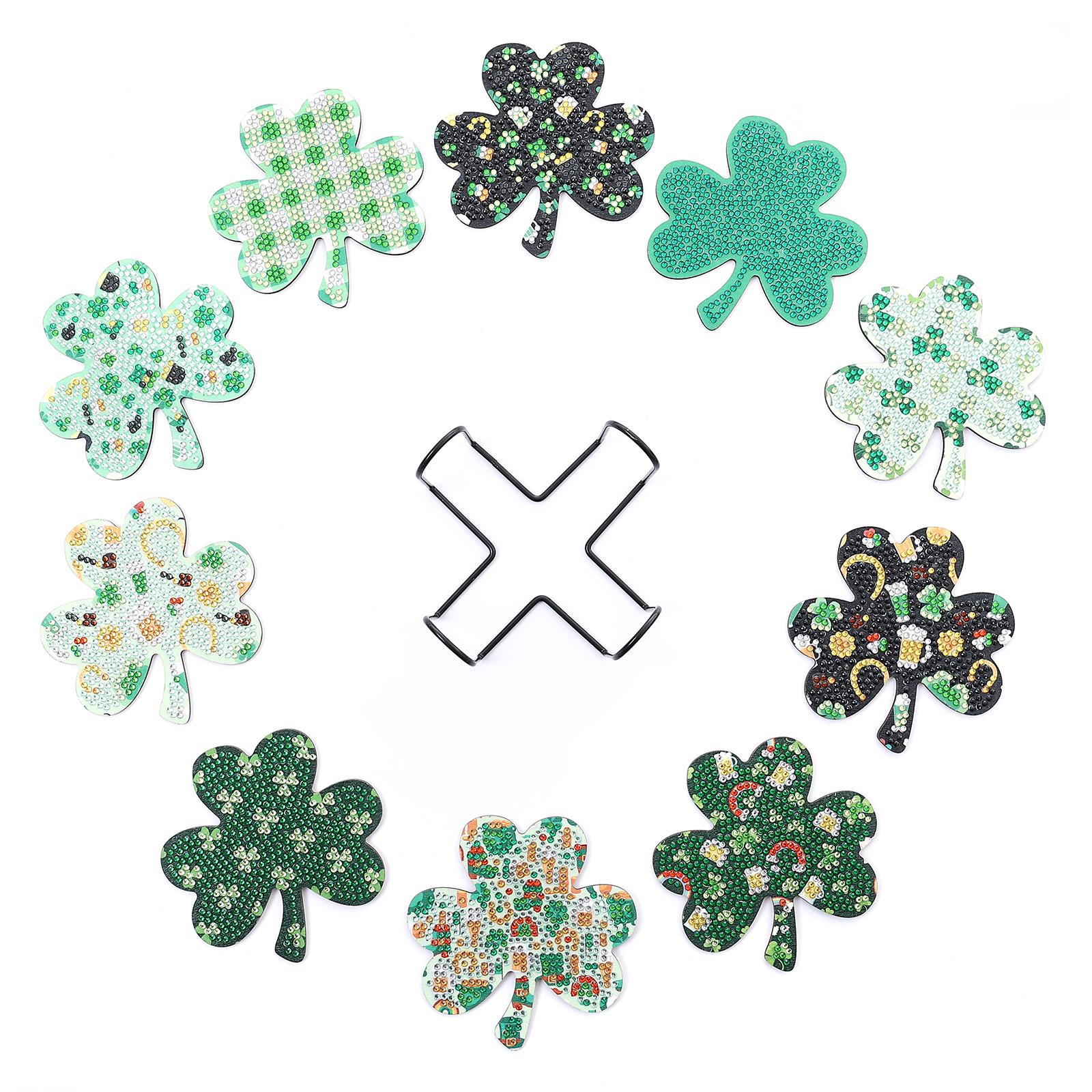 Coasters Spring Clover Pattern Kit Crafts For St. Patrick Day Decor as shown in the picture
Coasters Spring Clover Pattern Kit Crafts For St. Patrick Day Decor as shown in the picture