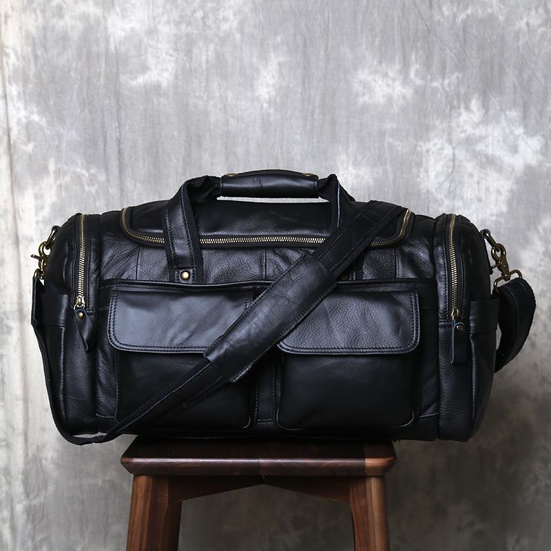 Vintage Cowhide Leather Handbag: Retro, Frosted Crossbody Travel Bag чорний
Vintage Cowhide Leather Handbag: Retro, Frosted Crossbody Travel Bag чорний