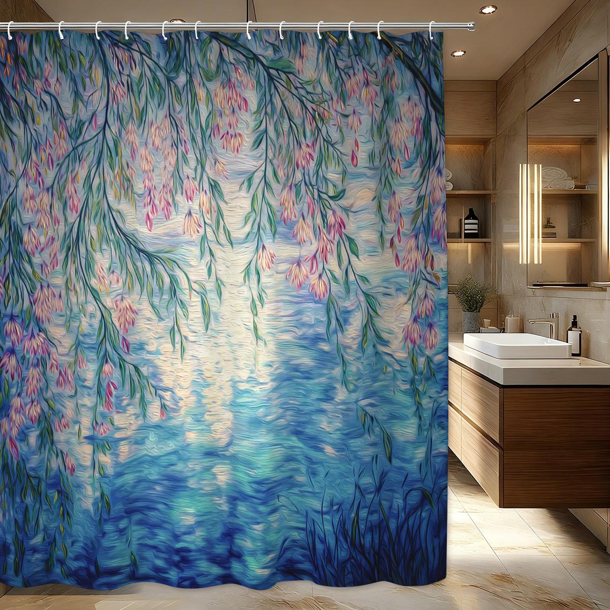 Vintage & Artistic Pattern Polyester Shower Curtain - Stylish Bathroom Decor, Chic Fabric Curtain For Home & Hotel W60H190(CM)-1 Pcs
Vintage & Artistic Pattern Polyester Shower Curtain - Stylish Bathroom Decor, Chic Fabric Curtain For Home & Hotel W60H190(CM)-1 Pcs