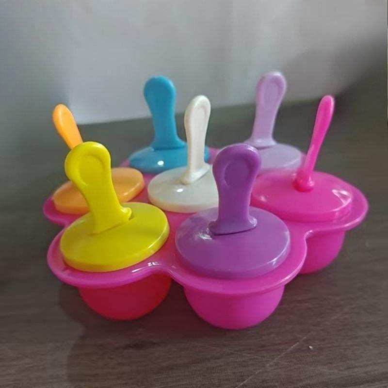 7-Cavity Silicone Ice Cream Mold - Food-Grade BPA Free Popsicle Maker Tray w/Sticks, DIY Homemade Frozen Treats for Kids рожевий
7-Cavity Silicone Ice Cream Mold - Food-Grade BPA Free Popsicle Maker Tray w/Sticks, DIY Homemade Frozen Treats for Kids рожевий