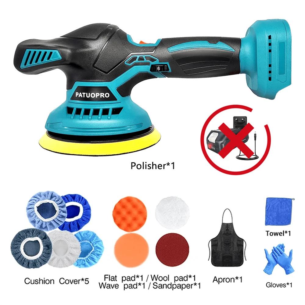 PATUOPRO 150 мм Аккумуляторная полировальная машина для автомобиля Электрическая полировальная машина Полировальный станок Портативный электроинструмент Для аккумулятора Makita 18 В(Нет батареи)
PATUOPRO 150 мм Аккумуляторная полировальная машина для автомобиля Электрическая полировальная машина Полировальный станок Портативный электроинструмент Для аккумулятора Makita 18 В(Нет батареи)