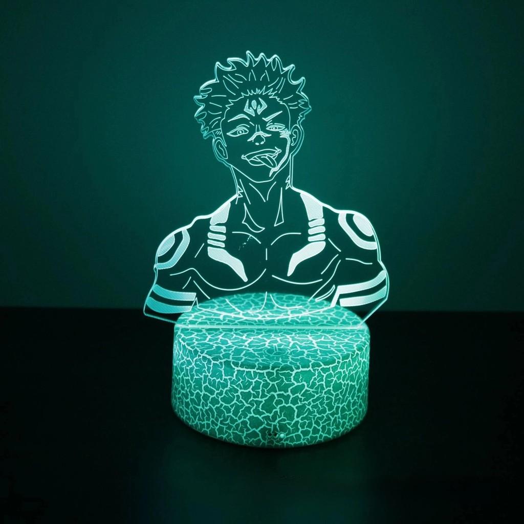 Магическая битва Сатору Годжо Светодиодный Аниме 3D Настольная Лампа Ночник Декор Спальни Style 4