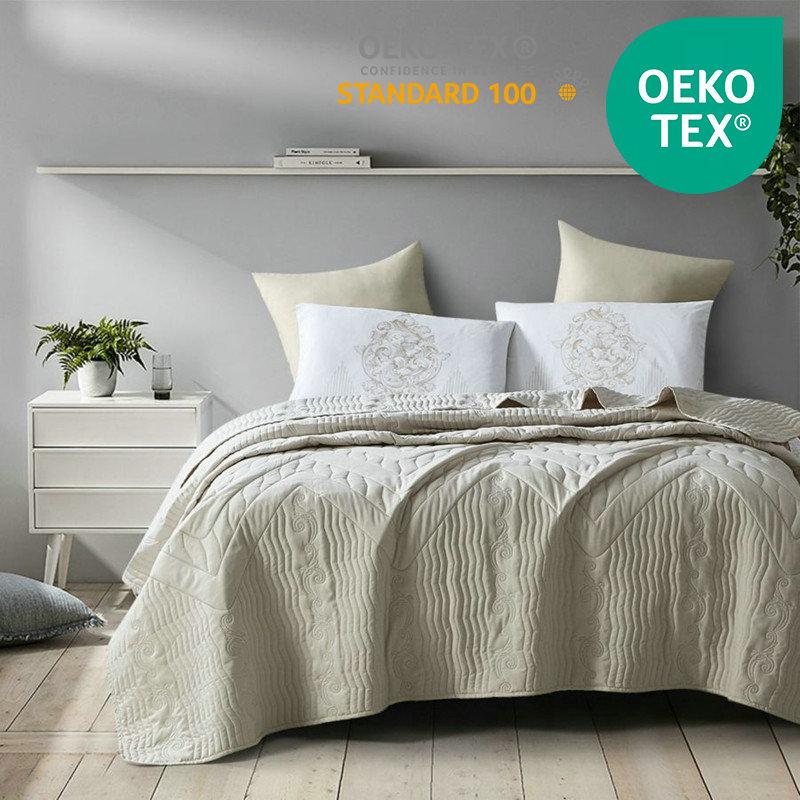 American Ultrasonic Brushed Fabric Bed Cover - All Polyester, Double-Sided, Simple Design Twin: 168x229cm cover, 50x75cm pillows x2 бежевый
American Ultrasonic Brushed Fabric Bed Cover - All Polyester, Double-Sided, Simple Design Twin: 168x229cm cover, 50x75cm pillows x2 бежевый