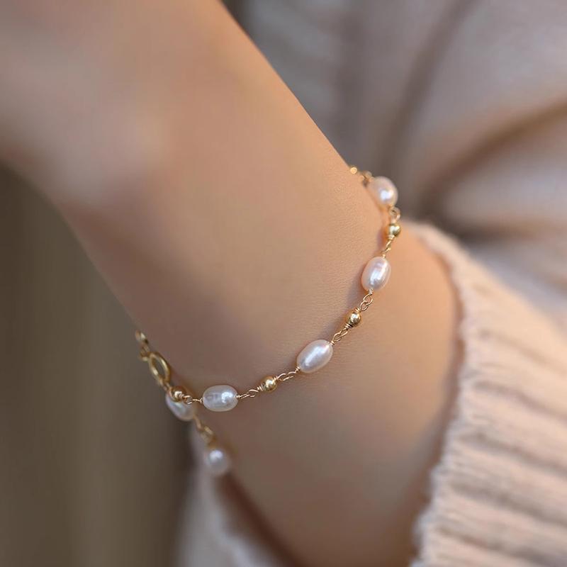 925 Sterling Silver Fashion Oval Imitation Pearl Bracelet Necklace Women Handmade Classic Chain Beads Bracelet for Women Jewelry 20cm Adjustable
925 Sterling Silver Fashion Oval Imitation Pearl Bracelet Necklace Women Handmade Classic Chain Beads Bracelet for Women Jewelry 20cm Adjustable