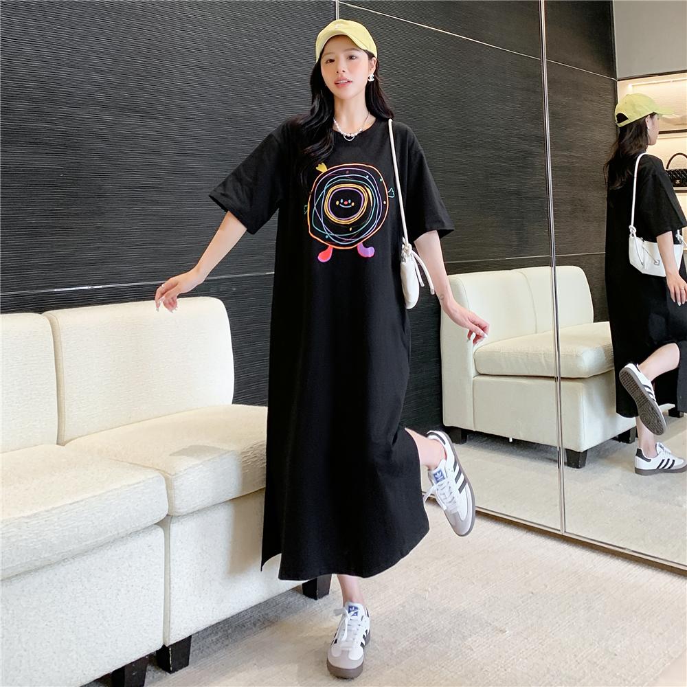 DIMANAF Women 2025 Plus Size New Summer Long Dress Fashion T-Shirt Dress Loose Printing Basic Dresses Maxi L чорний
DIMANAF Women 2025 Plus Size New Summer Long Dress Fashion T-Shirt Dress Loose Printing Basic Dresses Maxi L чорний