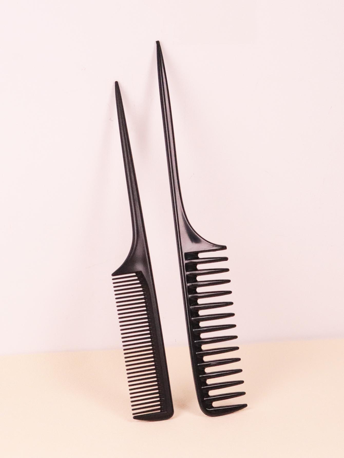 2pcs wide toothed anti-static pointed tail comb and thickened pointed tail comb salon hairstyle comb Special for real hair wigs
2pcs wide toothed anti-static pointed tail comb and thickened pointed tail comb salon hairstyle comb Special for real hair wigs