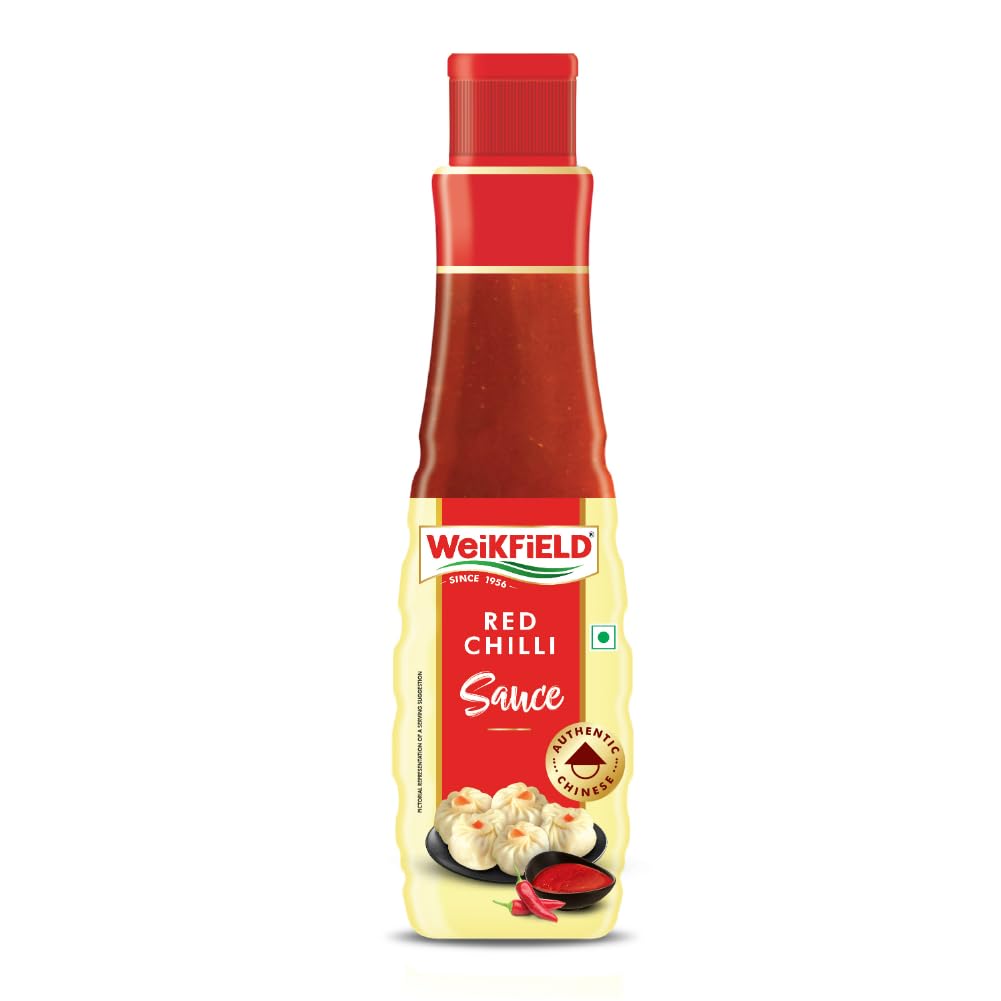 Weikfield Red Chilli Sauce | Authentic Chinese Red Chilli Taste | Ready to Eat Food | 100% Vegetarian with Natural Quality Ingredients | 200g Bot
Weikfield Red Chilli Sauce | Authentic Chinese Red Chilli Taste | Ready to Eat Food | 100% Vegetarian with Natural Quality Ingredients | 200g Bot