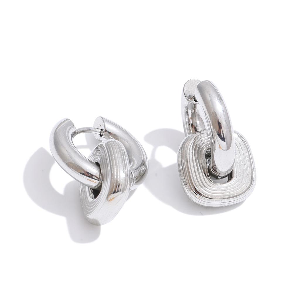 Yhpup Waterproof Stainless Steel Stripe Square Casting Hoop Earrings High Quality Texture Personalized Fashion Daily Jewelry
Yhpup Waterproof Stainless Steel Stripe Square Casting Hoop Earrings High Quality Texture Personalized Fashion Daily Jewelry