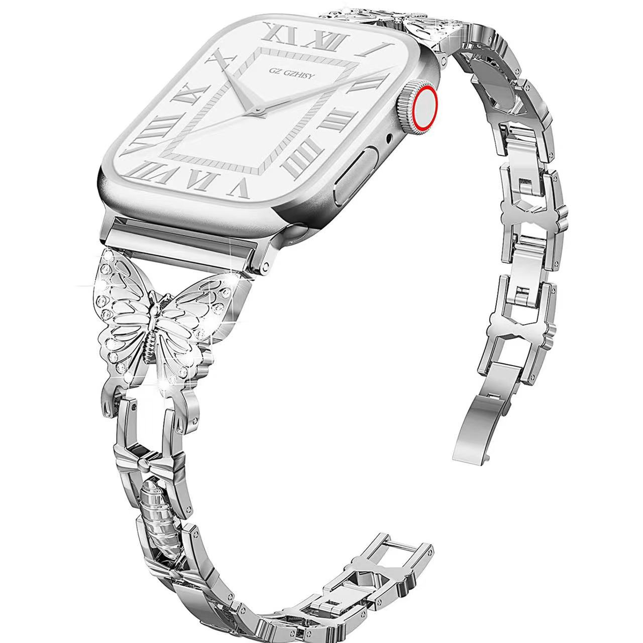 Metal strap For Apple Watch Band 10 46mm 42mm 45mm 41mm Stainless Steel Butterfly Style iWatch Ultra 9 8 7 6 5 SE 44mm 40mm band 38-40-41mm(s10-42mm) серебряный
Metal strap For Apple Watch Band 10 46mm 42mm 45mm 41mm Stainless Steel Butterfly Style iWatch Ultra 9 8 7 6 5 SE 44mm 40mm band 38-40-41mm(s10-42mm) серебряный