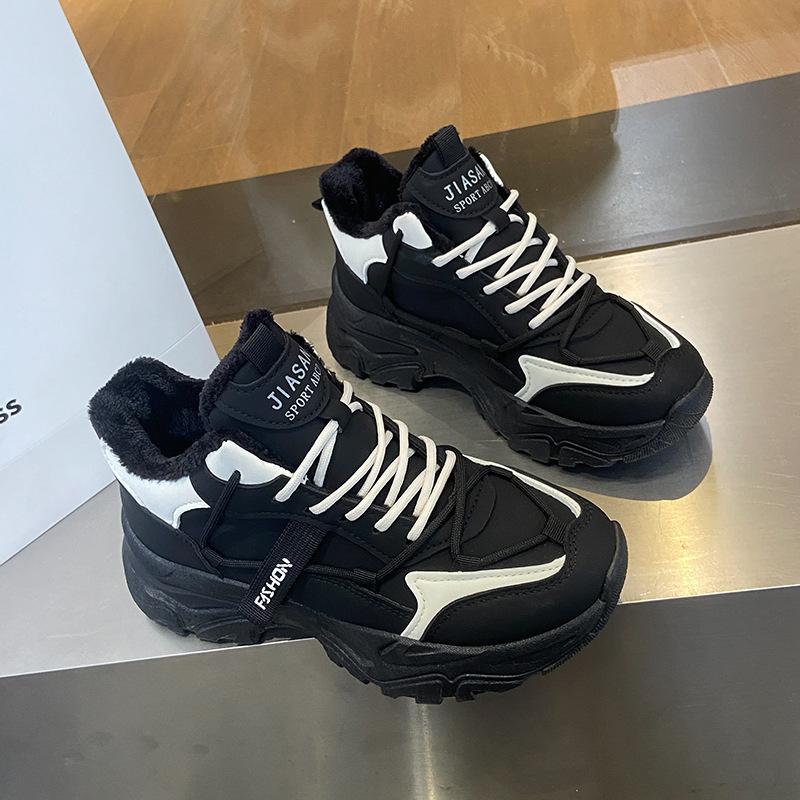 Женские повседневные зимние ботинки, нескользящие ботинки на шнуровке, массивная платформа, ботильоны с подкладкой из искусственного меха, зимние теплые короткие ботинки, кроссовки для женщин 40 чёрный
Женские повседневные зимние ботинки, нескользящие ботинки на шнуровке, массивная платформа, ботильоны с подкладкой из искусственного меха, зимние теплые короткие ботинки, кроссовки для женщин 40 чёрный