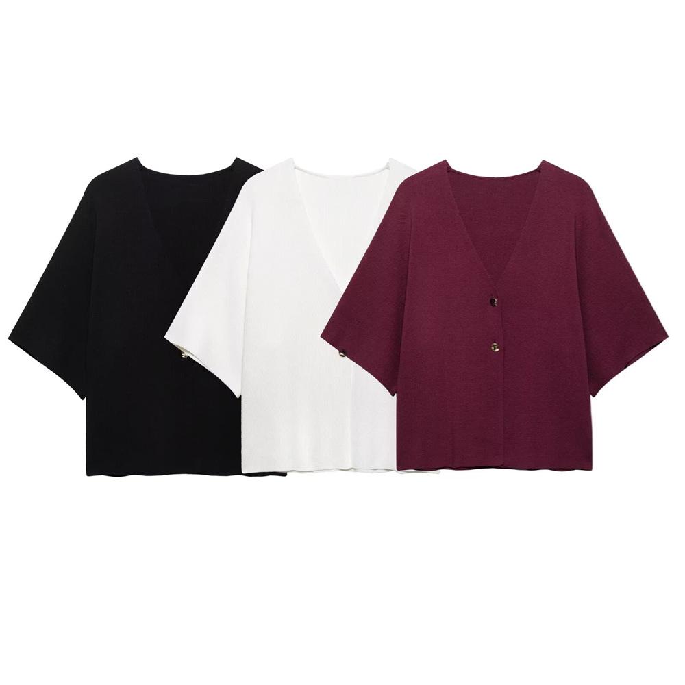 2025 Spring/Summer Women s Casual V-Neck Knitwear - Loose, Simple, Versatile Short-Sleeve Design Small
2025 Spring/Summer Women s Casual V-Neck Knitwear - Loose, Simple, Versatile Short-Sleeve Design Small