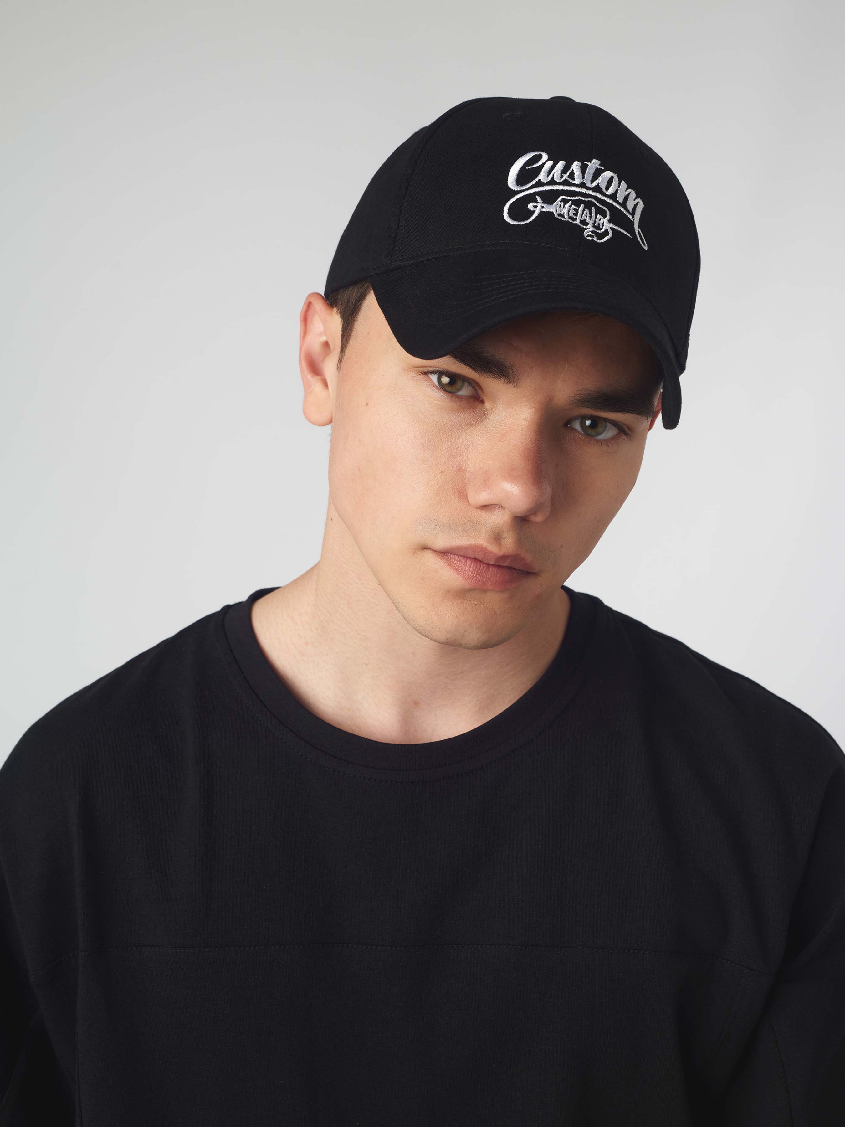 Бавовняна бейсболка з вишивкою чорного кольору Custom Wear Black White Logo 58 cm чорний/білий
Бавовняна бейсболка з вишивкою чорного кольору Custom Wear Black White Logo 58 cm чорний/білий