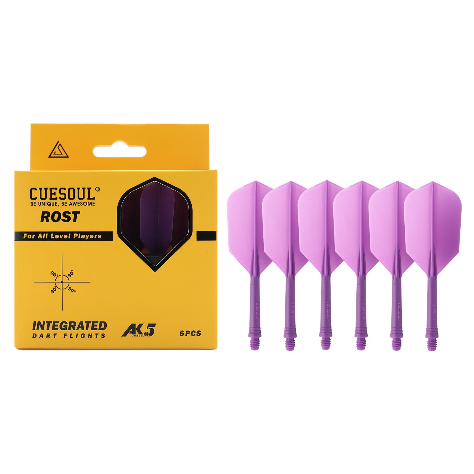 CUESOUL ROST Series Integrated Slim M Set of 6 Purple Shaft, Flight, Shape, Size, (2-CSAK-54SC)
CUESOUL ROST Series Integrated Slim M Set of 6 Purple Shaft, Flight, Shape, Size, (2-CSAK-54SC)