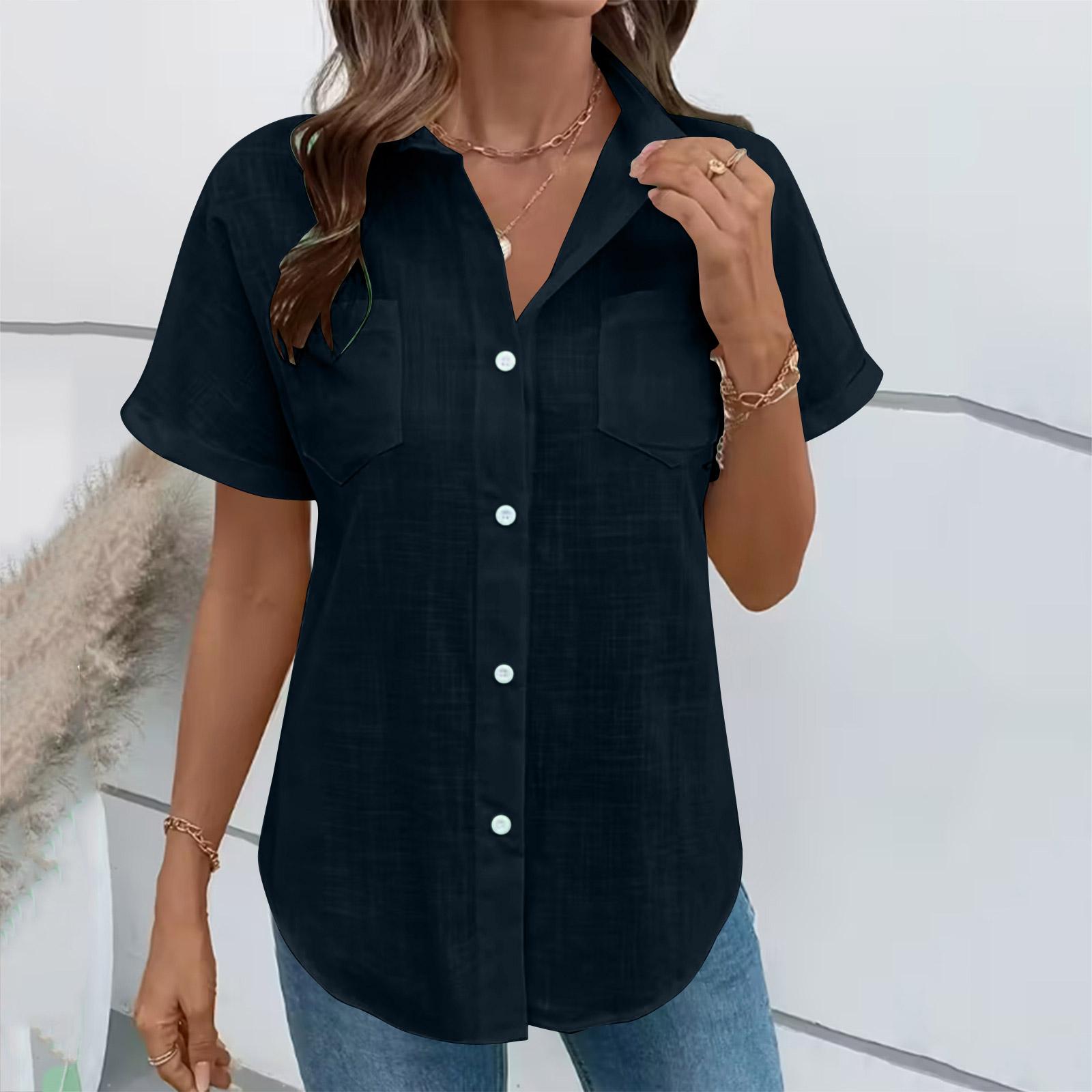 Women s Fashion Casual -Colour Short-Sleeved Buttoned Pocket Cardigan T-Shirt Top L Темно-синій
Women s Fashion Casual -Colour Short-Sleeved Buttoned Pocket Cardigan T-Shirt Top L Темно-синій
