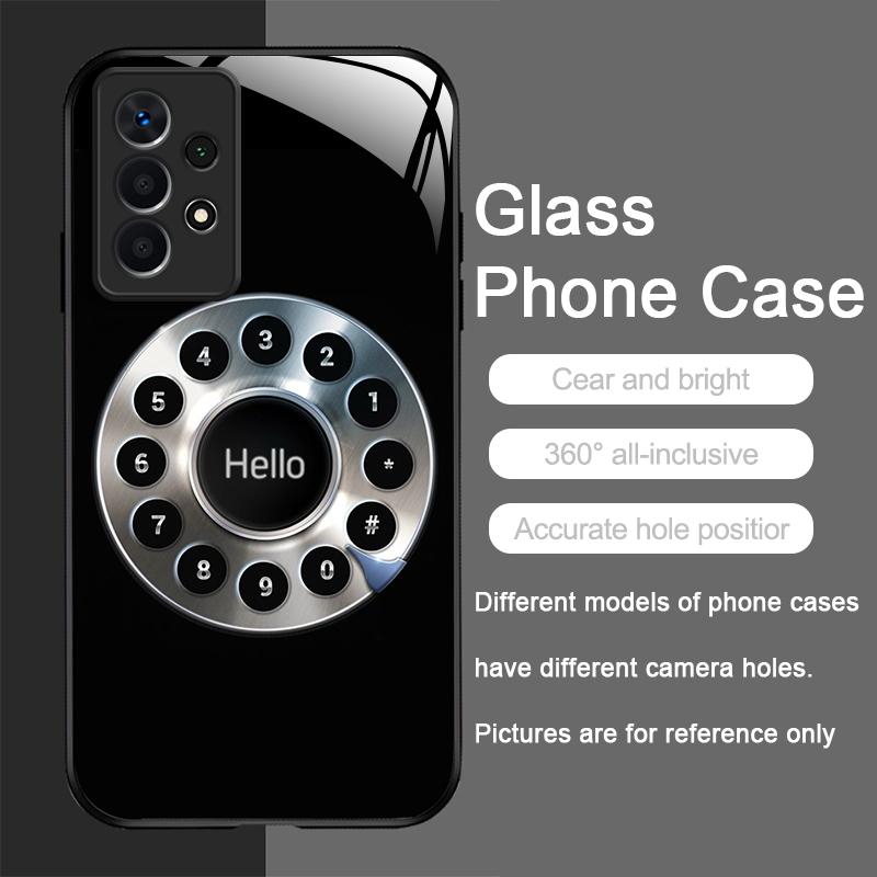 Funny Retro Rotary Dial Pattern Tempered Glass Phone Case for Samsung Galaxy A56 A55 A54 A53 A52 A51 A50 A36 A17 A15 A14 Covers Galaxy A04e
Funny Retro Rotary Dial Pattern Tempered Glass Phone Case for Samsung Galaxy A56 A55 A54 A53 A52 A51 A50 A36 A17 A15 A14 Covers Galaxy A04e