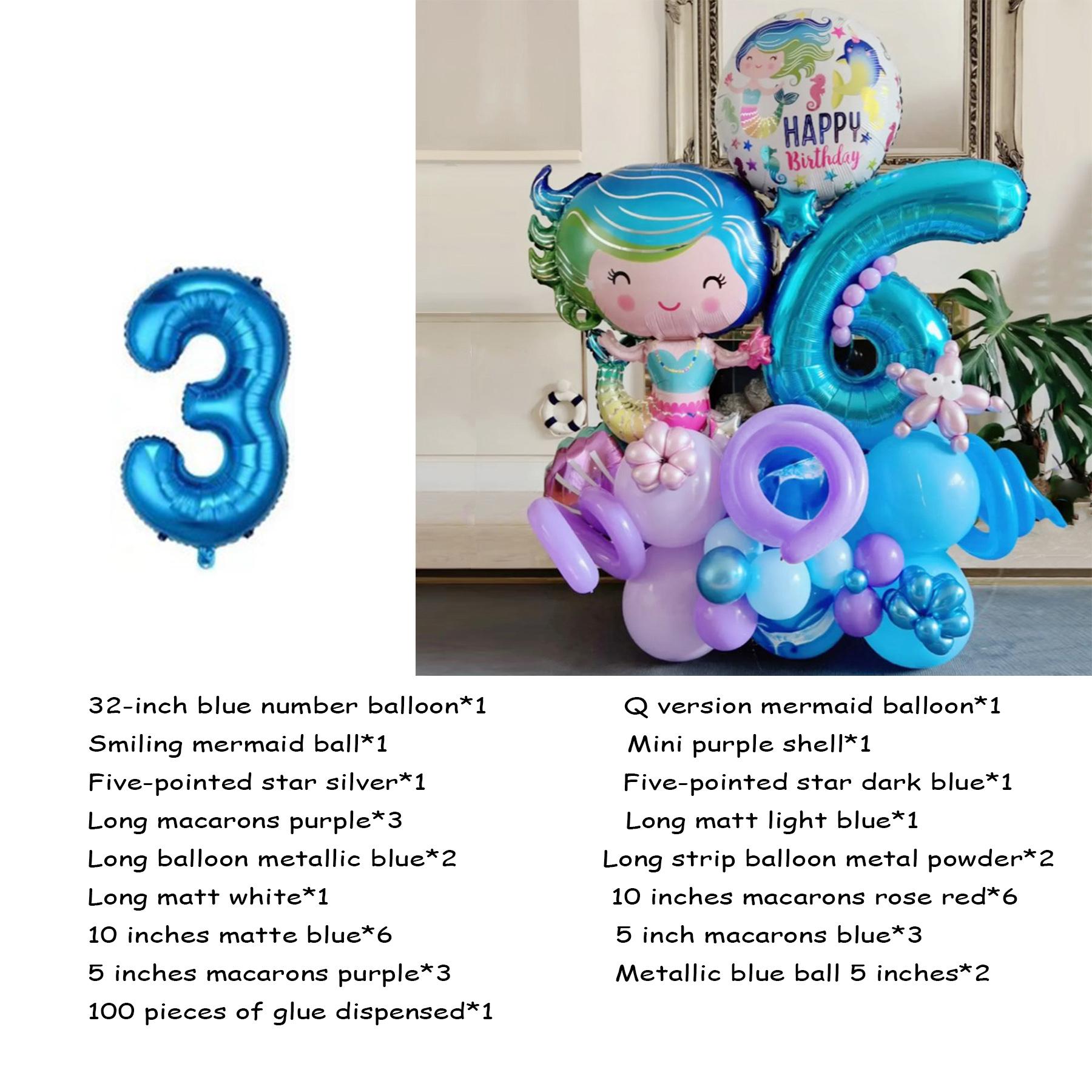 36Pcs/Set Русалочка Фольгированные шары Раковины Воздушные шары Номер Мяч День рождения Baby Shower Декор number 3
36Pcs/Set Русалочка Фольгированные шары Раковины Воздушные шары Номер Мяч День рождения Baby Shower Декор number 3