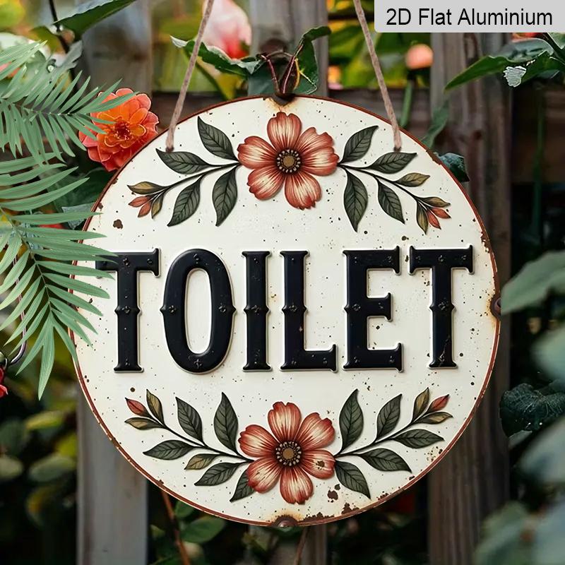 2D Flat Aluminum Vintage Round Bathroom Sign, 7.87 X 7.87 Inches. Perfect for Homes, Rooms, Garages, Country-style Decor, Bathroom Decor, and Garden 1pc
2D Flat Aluminum Vintage Round Bathroom Sign, 7.87 X 7.87 Inches. Perfect for Homes, Rooms, Garages, Country-style Decor, Bathroom Decor, and Garden 1pc