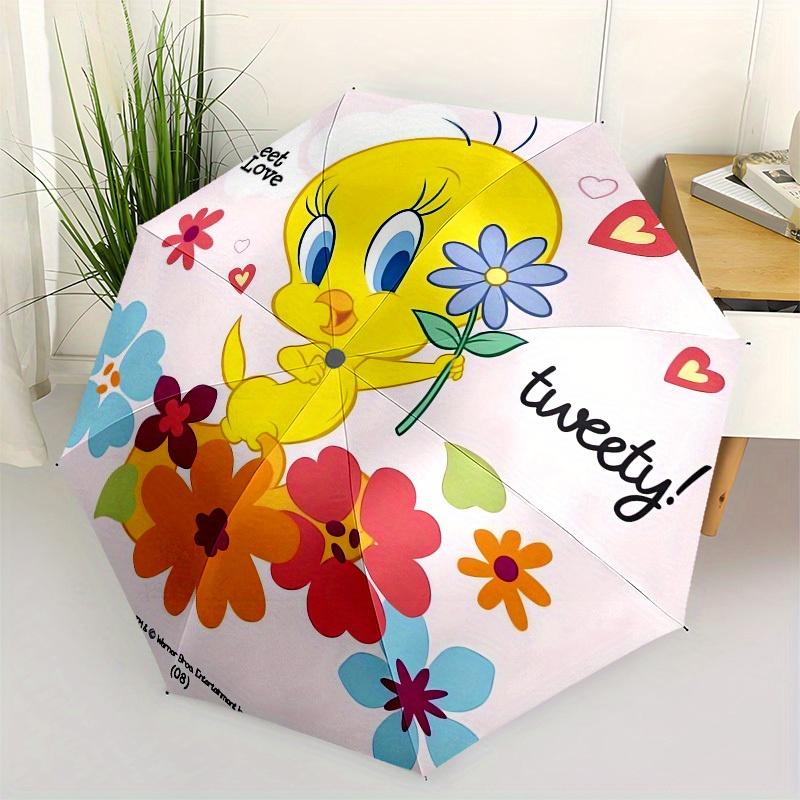 1pc Tweety Bird Flowers Heart Umbrella with Plastic Handle,Suitable for All Seasons Home Travel Outdoor UmbrellaM898
1pc Tweety Bird Flowers Heart Umbrella with Plastic Handle,Suitable for All Seasons Home Travel Outdoor UmbrellaM898