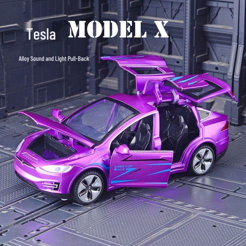 Игрушечная машинка Tesla Model 3X из сплава с дверями типа «крыло чайки» - издание PUBG Peace Elite
Игрушечная машинка Tesla Model 3X из сплава с дверями типа «крыло чайки» - издание PUBG Peace Elite