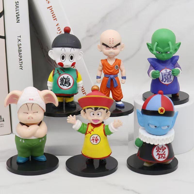 6Pcs/Set 10cm Anime Dragon Ball Goku Uron Gohan Krillin Figure Set Toy Q Edition Figure Model PVC Children Collect Birthday Gift No box
6Pcs/Set 10cm Anime Dragon Ball Goku Uron Gohan Krillin Figure Set Toy Q Edition Figure Model PVC Children Collect Birthday Gift No box