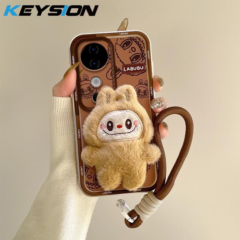 KEYSION Cute 3D Cartoon Plush Case for VIVO V40 Pro 5G with Lanyard Soft Silicone Shockproof Phone Cover for VIVO V40 5G V40 Pro for VIVO V40 Pro 5G
KEYSION Cute 3D Cartoon Plush Case for VIVO V40 Pro 5G with Lanyard Soft Silicone Shockproof Phone Cover for VIVO V40 5G V40 Pro for VIVO V40 Pro 5G