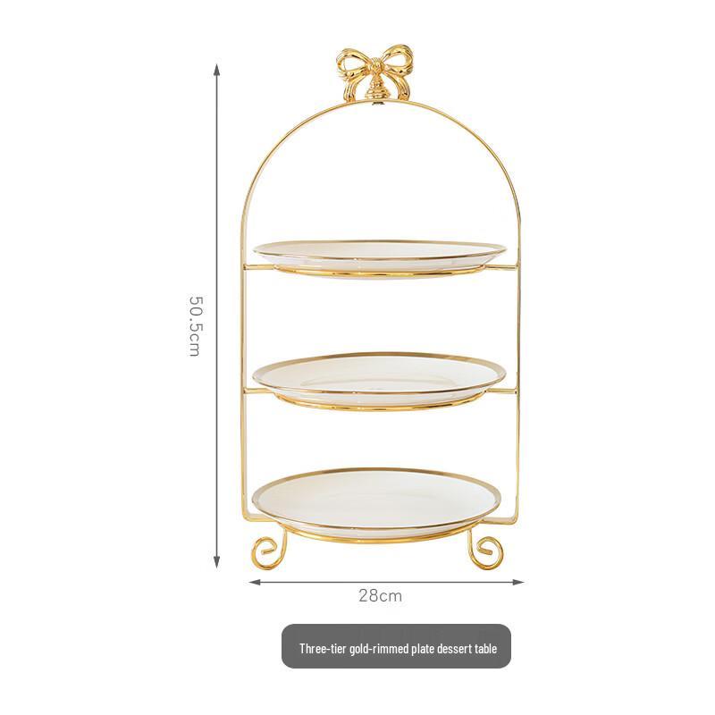 Nordic Luxury Gold 3-Tier Ceramic Fruit Plate
Nordic Luxury Gold 3-Tier Ceramic Fruit Plate