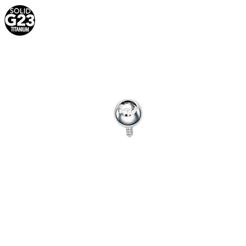 F136 Titanium Double Ball Internal Thread Zircon Belly Button Ring G23 Titanium Navel Jewelry Fashion Piercing Accessory 1.6*16mm
F136 Titanium Double Ball Internal Thread Zircon Belly Button Ring G23 Titanium Navel Jewelry Fashion Piercing Accessory 1.6*16mm