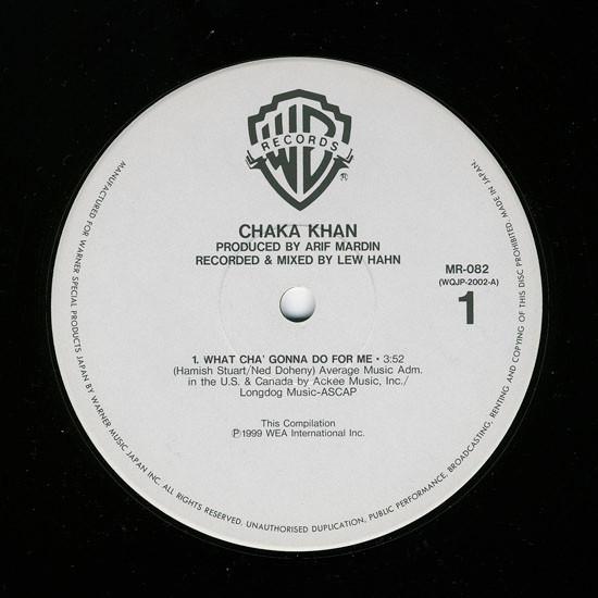 12inch Record CHAKA KHAN - What Cha Gonna Do For Me MR082 Warner Bros. Re 1999 Japan Soul/Funk Used
12inch Record CHAKA KHAN - What Cha Gonna Do For Me MR082 Warner Bros. Re 1999 Japan Soul/Funk Used
