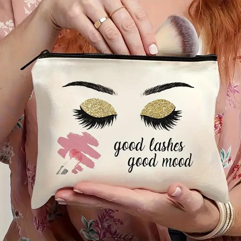 Large Eyelashes Printed Women Makeup Bag Toiletry Bag Zipper Clutch Bag Cosmetic Organizer For Women Girls
Large Eyelashes Printed Women Makeup Bag Toiletry Bag Zipper Clutch Bag Cosmetic Organizer For Women Girls