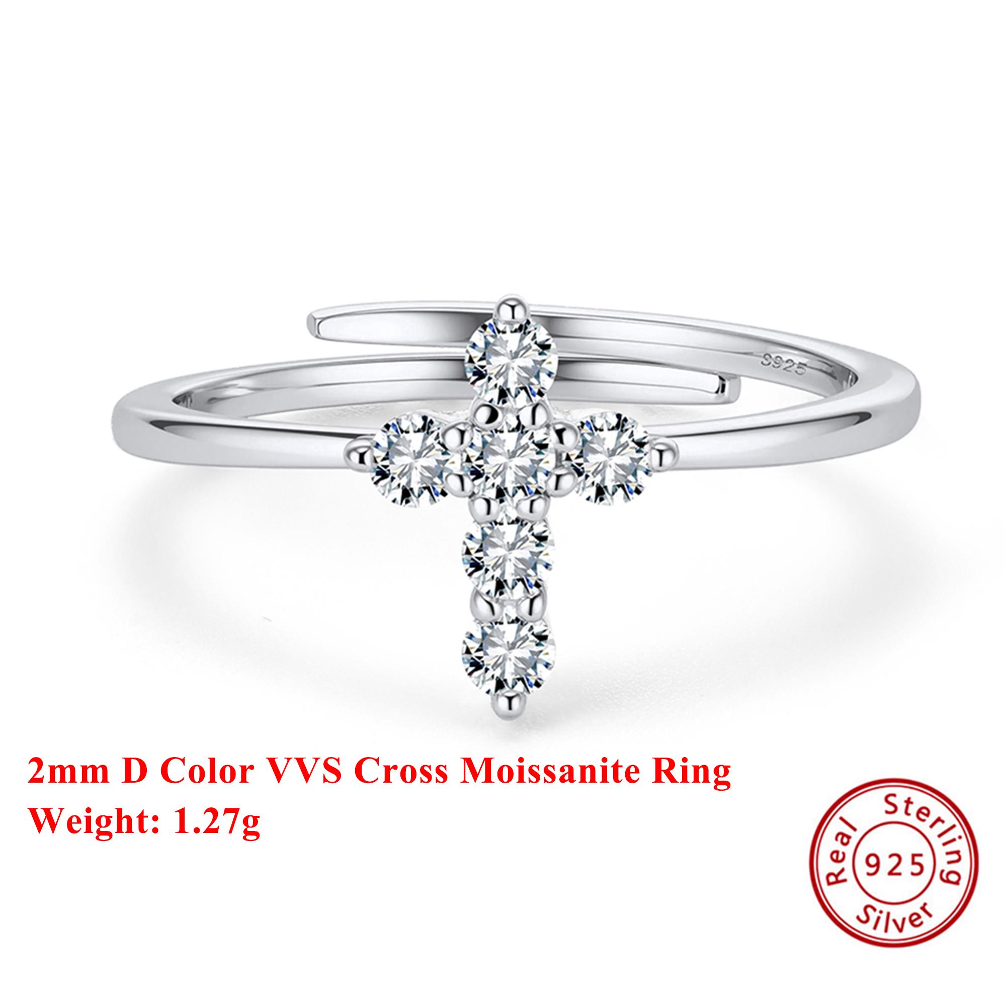 Effie Queen 100% S925 Silver 14k Gold Cross Moissanite Diamond Ring Religious Jewelry for Women, Men Anniversary Casual MOR15 срібний
Effie Queen 100% S925 Silver 14k Gold Cross Moissanite Diamond Ring Religious Jewelry for Women, Men Anniversary Casual MOR15 срібний