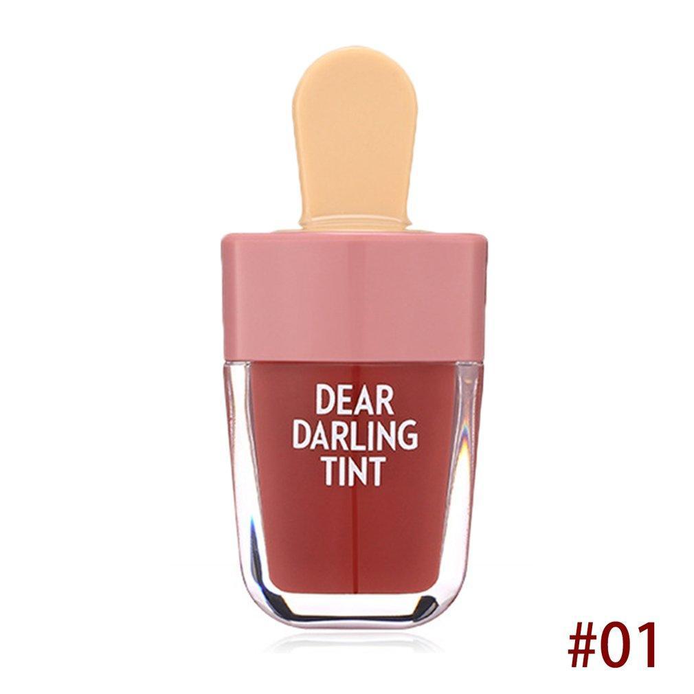 Водостойкая жидкая губная помада Тинты для губ в форме мороженого Увлажняющая стойкая натуральная очаровательная губная помада 1