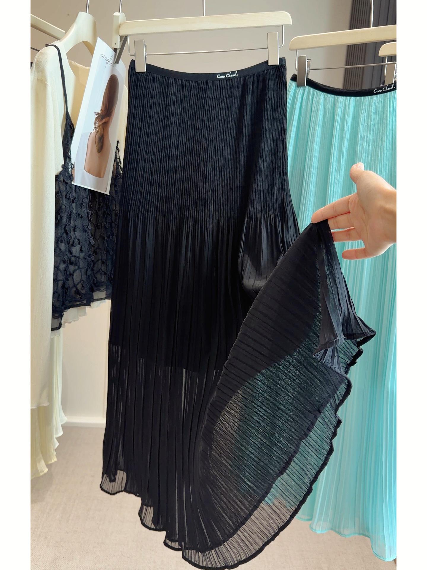 Korean Style Purple Pleated Midi Skirt - High-Waisted, Drapey A-line for Women, Spring/Summer One Size чёрный
Korean Style Purple Pleated Midi Skirt - High-Waisted, Drapey A-line for Women, Spring/Summer One Size чёрный