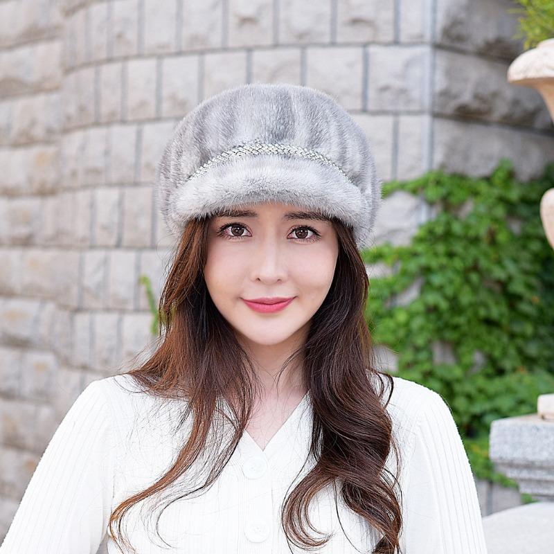 Осенне-зимняя норковая шапка женская норковая шапка со стразами норковый берет с бриллиантами термоуниверсальная меховая шапка Adjustable
Осенне-зимняя норковая шапка женская норковая шапка со стразами норковый берет с бриллиантами термоуниверсальная меховая шапка Adjustable