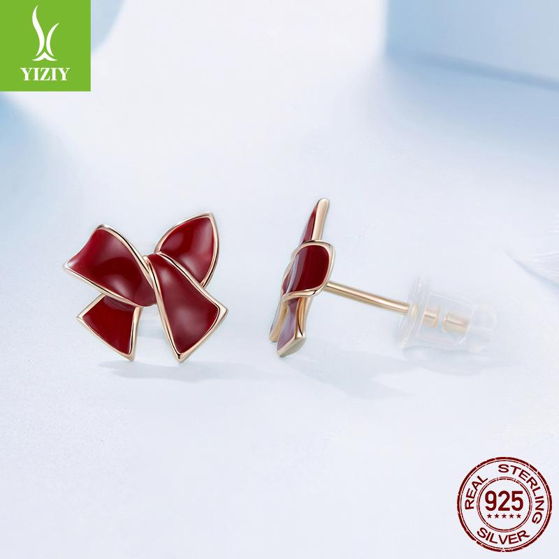 Бордовые серьги-пусеты с бантом Изысканные и элегантные серьги-пусеты из стерлингового серебра S925 в гонконгском стиле 925 silver
Бордовые серьги-пусеты с бантом Изысканные и элегантные серьги-пусеты из стерлингового серебра S925 в гонконгском стиле 925 silver