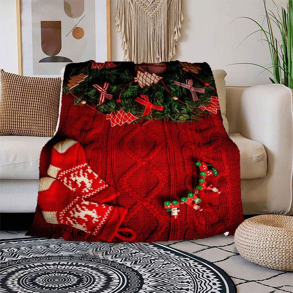 Christmas Decoration Set - Red Knitted Sweater, Stockings, Wreath, OrnamentsBlanket Flannel Throw Blanket for Sofa, Bed, Travel, Camping, Of 150x180cm
Christmas Decoration Set - Red Knitted Sweater, Stockings, Wreath, OrnamentsBlanket Flannel Throw Blanket for Sofa, Bed, Travel, Camping, Of 150x180cm