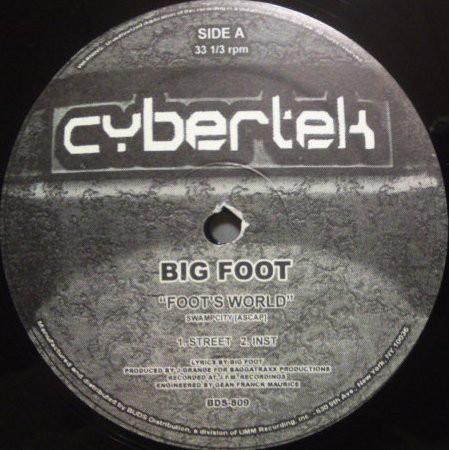 12inch Record BIG FOOT - Foots World / Legacy Of Rage BDS809 Cybertek Record US Rap & Hip-Hop/R&B Used
12inch Record BIG FOOT - Foots World / Legacy Of Rage BDS809 Cybertek Record US Rap & Hip-Hop/R&B Used