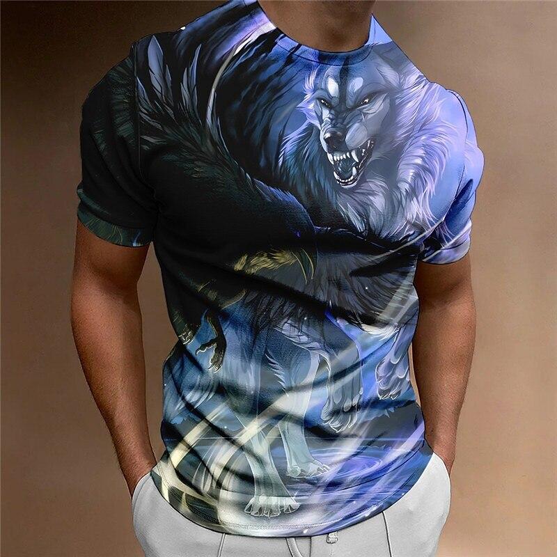 Літня чоловіча футболка з круглим вирізом із зображенням тваринного вовка, вінтажний принт, повсякденна футболка з коротким рукавом, великі футболки, модні футболки, трендовий чоловічий одяг 5XL
Літня чоловіча футболка з круглим вирізом із зображенням тваринного вовка, вінтажний принт, повсякденна футболка з коротким рукавом, великі футболки, модні футболки, трендовий чоловічий одяг 5XL